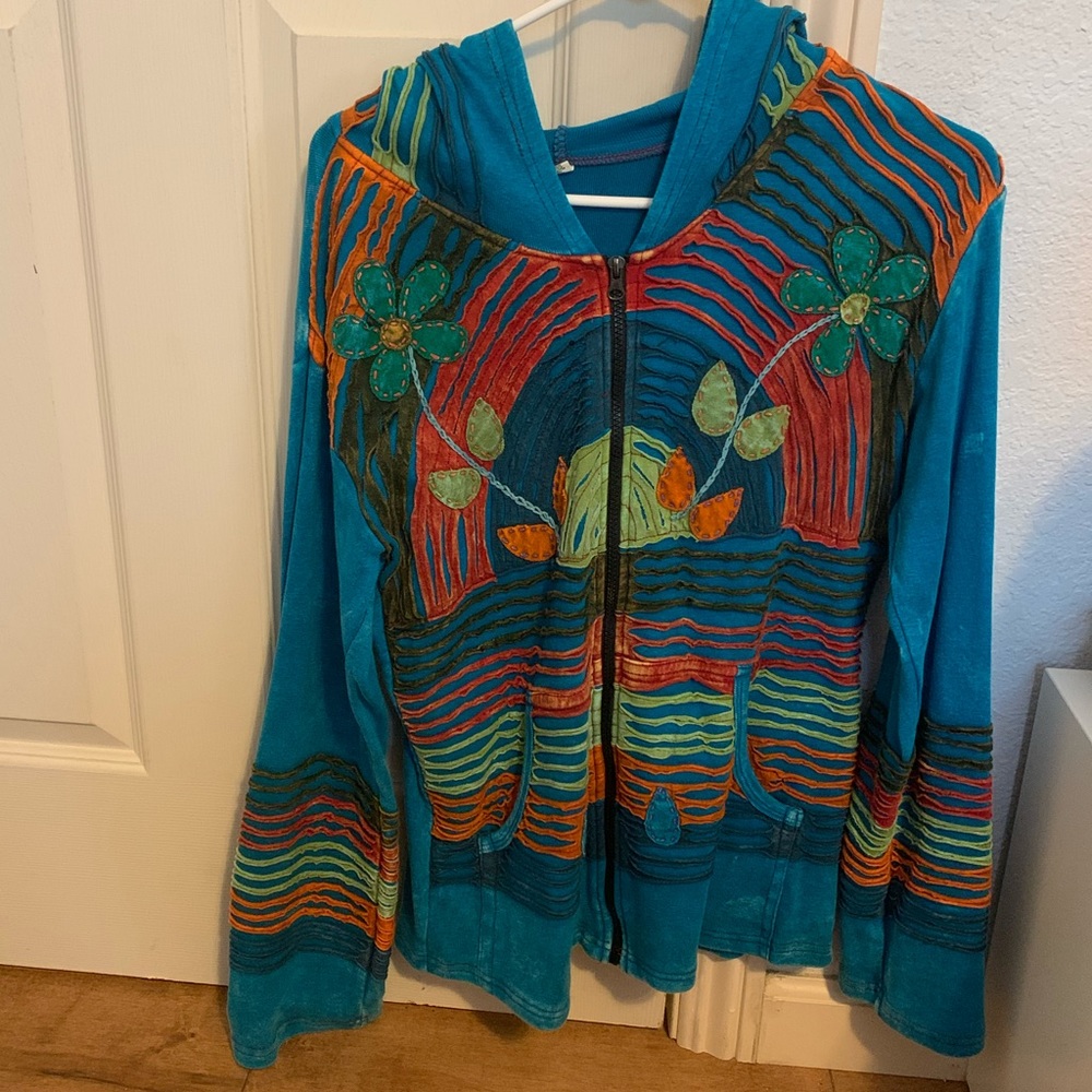 Unique zip up hoodie